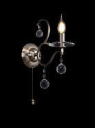 Zinta Antique Brass Crystal Wall Lights Diyas Armed Wall Lights